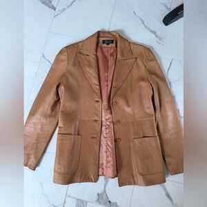 Women’s beautiful, leather jacket, blazer size XS